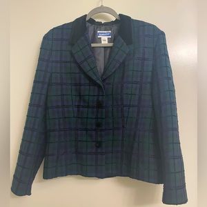 Vintage Pendleton Women’s Wool Blend Blazer Size 12 Holiday